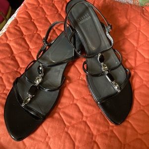 Stuart Weitzman rhinestone straps sandals size 7